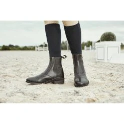 Dublin Women's Evolution Double Zip Front Paddock Boots - Black -Equestrian Riding Clothing 308273 800 800