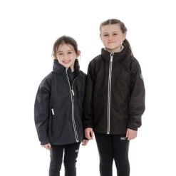 Horseware Kids' Corrib Jacket - Black -Equestrian Riding Clothing 310145 800 800