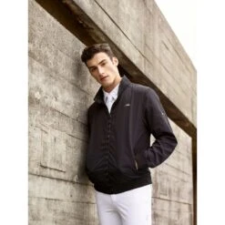 Alessandro Albanese Men's Packable Light Jacket - Black -Equestrian Riding Clothing 315401 800 800
