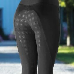 Horze Women's Juliet HyPer Flex Full Seat Tights - Black -Equestrian Riding Clothing 315992 800 800
