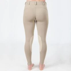 Irideon Kids' Bending Line Knee Patch Tights - Classic Tan -Equestrian Riding Clothing 318585 800 800