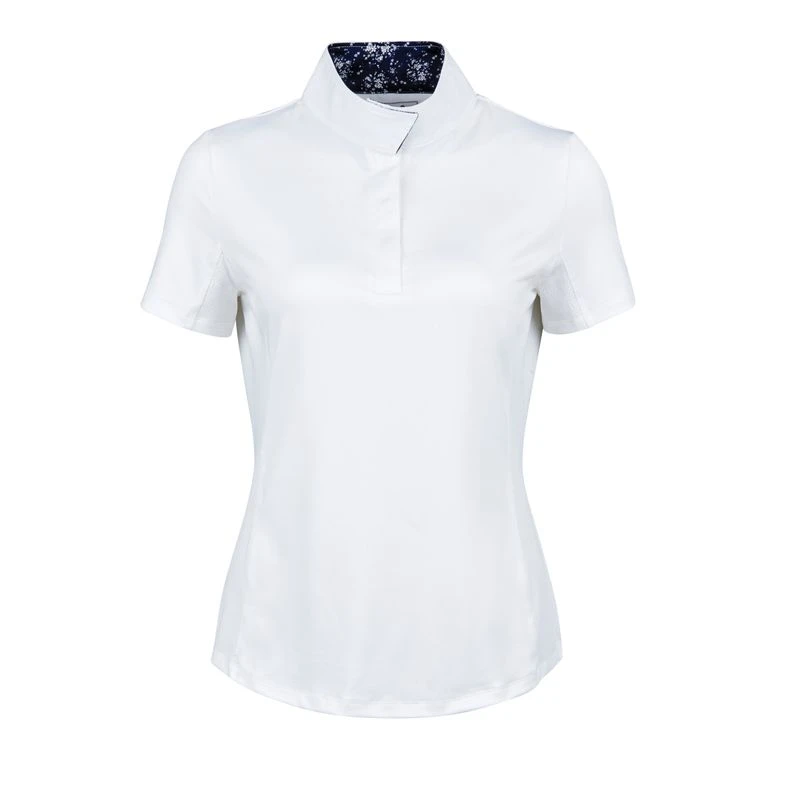 Dublin Women's Ria Short Sleeve Competition Shirt - White/Navy 1 Dublin Women's Ria Short Sleeve Competition Shirt - White/Navy
