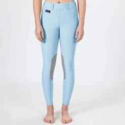 Irideon Kids' Issential Knee Patch Tights - Energy Blue