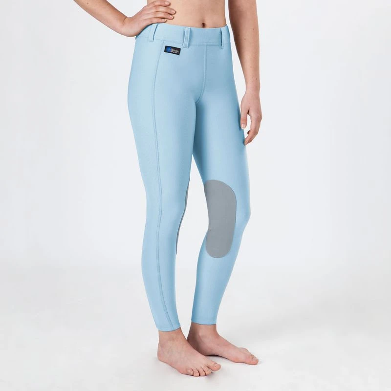 Irideon Kids' Issential Knee Patch Tights - Energy Blue 2 Irideon Kids' Issential Knee Patch Tights - Energy Blue - Image 2