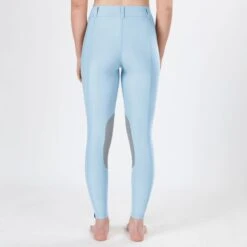 Irideon Kids' Issential Knee Patch Tights - Energy Blue 5 Irideon Kids' Issential Knee Patch Tights - Energy Blue -Equestrian Riding Clothing 342612 800 800