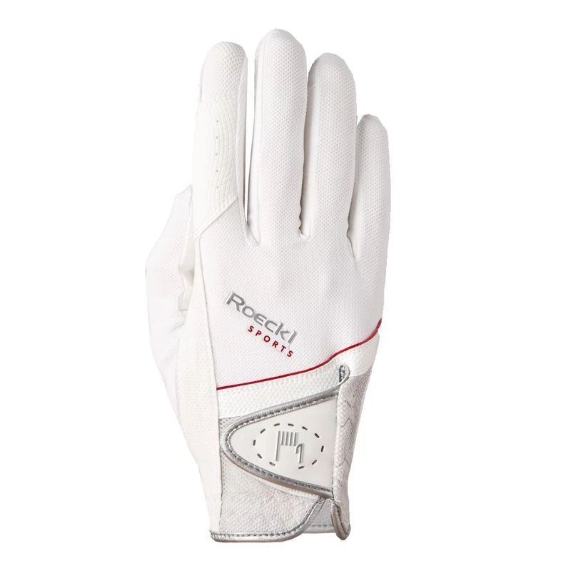 Roeckl Madrid Riding Gloves - White 1 Roeckl Madrid Riding Gloves - White