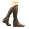 Saxon Kids' Equileather Half Chaps - Brown