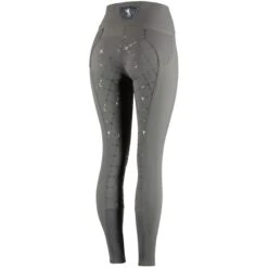 Horze Women's Desiree Full Seat Breeches - Castle Rock Dark Grey -Equestrian Riding Clothing 348797 800 800