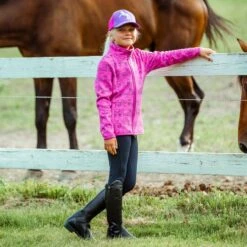Horze Kids' Cheryl College Jacket - Bougainvillaea Pink 6 Horze Kids' Cheryl College Jacket - Bougainvillaea Pink -Equestrian Riding Clothing 373920 800 800