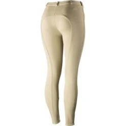 Horze Women's Active Full Seat Breeches - Tan -Equestrian Riding Clothing 374417 800 800