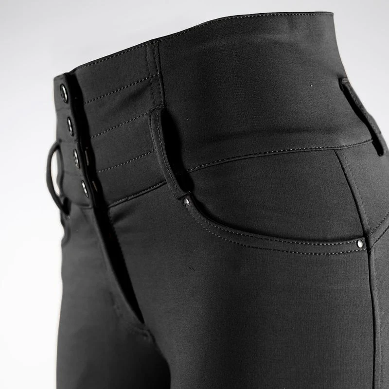 Horze Women's Tara Full Seat Breeches - Black 2 Horze Women's Tara Full Seat Breeches - Black - Image 2