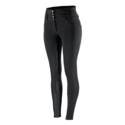 Horze Women's Tara Full Seat Breeches - Black 7 Horze Women's Tara Full Seat Breeches - Black -Equestrian Riding Clothing 377109 800 800