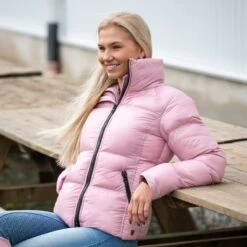 Horze Women's Rianna Puffy Winter Jacket - Zephyr -Equestrian Riding Clothing 381067 800 800