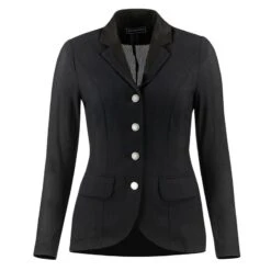 B Vertigo Women's Gabrielle Mesh Show Jacket - Black -Equestrian Riding Clothing 384747 800 800