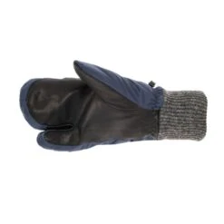 Horze Padded Three Finger Winter Mittens - Peacoat Dark Blue -Equestrian Riding Clothing 388336 800 800