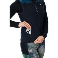 Horseware Women's Carrie Riding Vest - Green/Navy Tie Dye -Equestrian Riding Clothing 394220 800 800