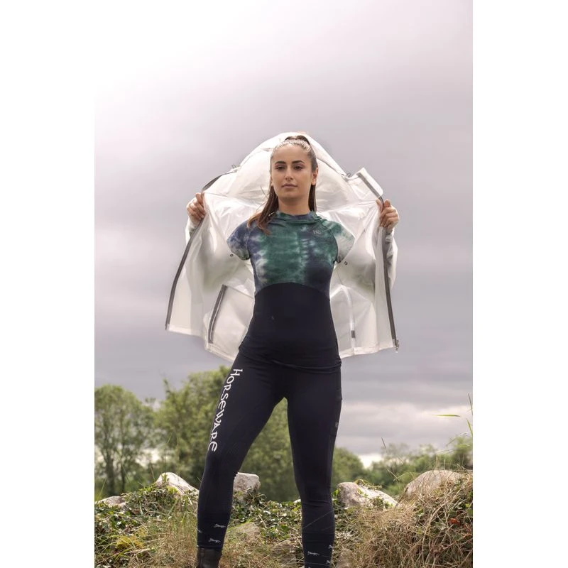 Horseware Women's Jade Crewneck Tech Baselayer - Green/Navy Tie Dye 3 Horseware Women's Jade Crewneck Tech Baselayer - Green/Navy Tie Dye - Image 3