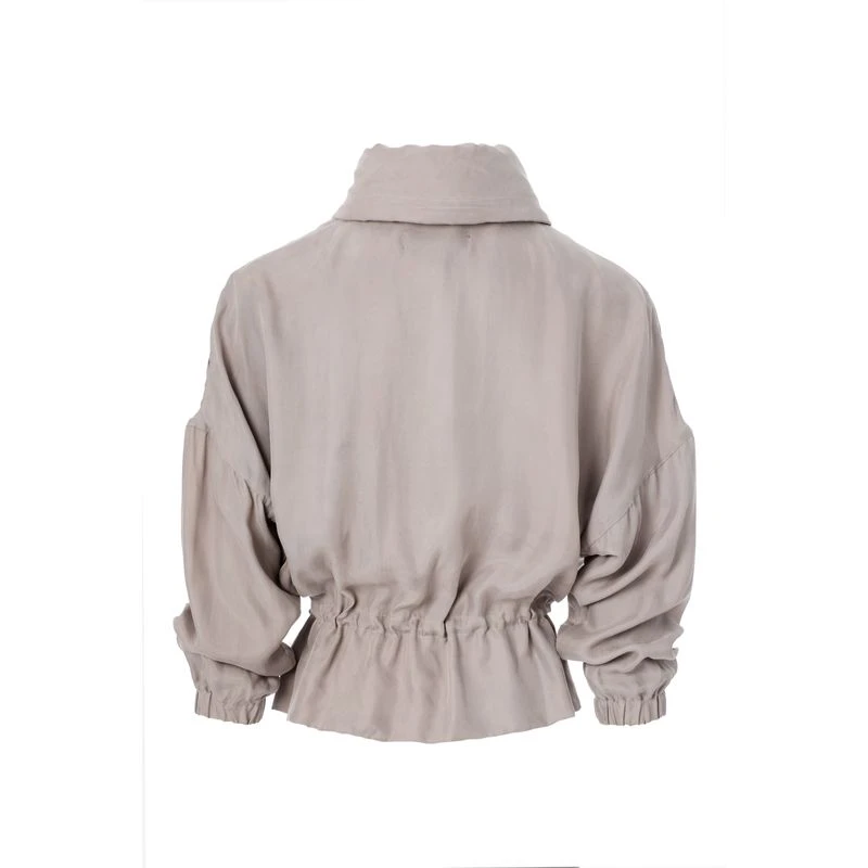Alessandro Albanese Women's Volare Cupro Jacket - Pearl Grey 2 Alessandro Albanese Women's Volare Cupro Jacket - Pearl Grey - Image 2