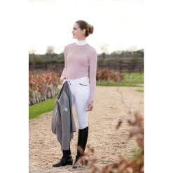 Horseware Women's Lisa Technical Long Sleeve Competition Shirt - Blush -Equestrian Riding Clothing 398416 800 800