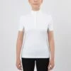 Irideon Women's Ciara Short Sleeve IceFil Show Shirt - White/Dove Grey