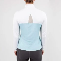 Irideon Women's Ciara IceFil Show Shirt - White/Energy Blue 5 Irideon Women's Ciara IceFil Show Shirt - White/Energy Blue -Equestrian Riding Clothing 398945 800 800