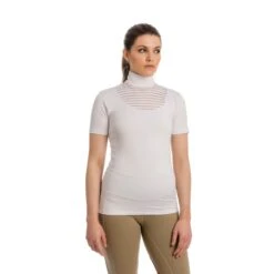 Horseware Women's Lisa Technical Short Sleeve Competition Top - White