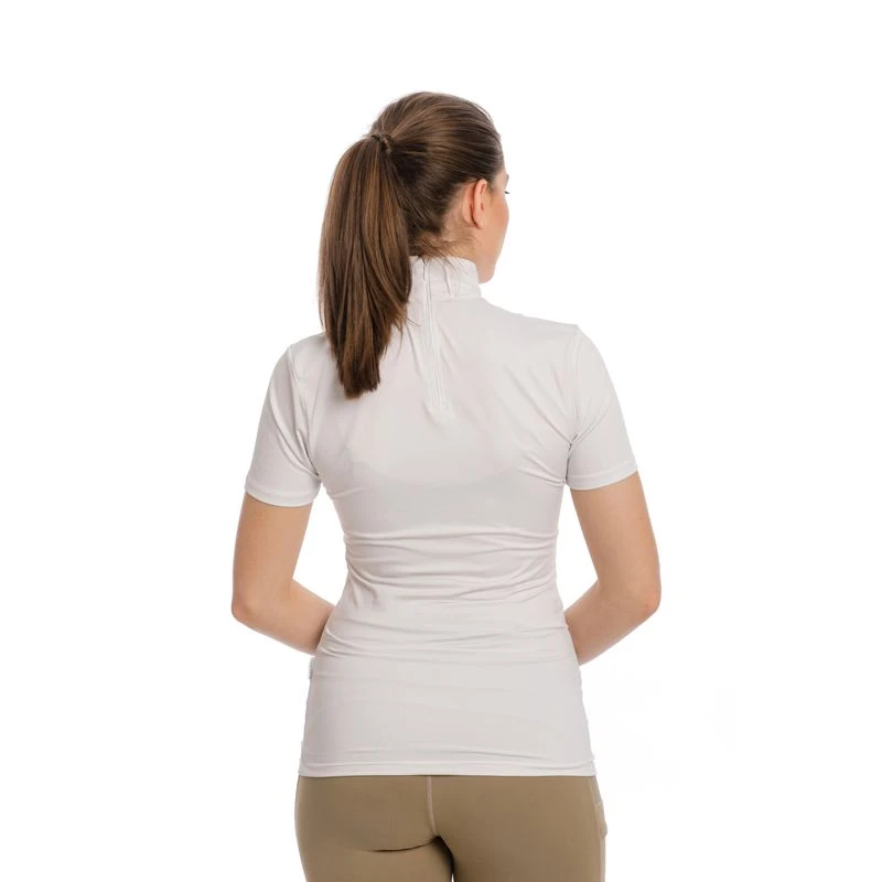 Horseware Women's Lisa Technical Short Sleeve Competition Top - White 3 Horseware Women's Lisa Technical Short Sleeve Competition Top - White - Image 3