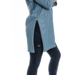 Horseware Women's Linny Long Rain Jacket - Blue Heaven -Equestrian Riding Clothing 402130 800 800