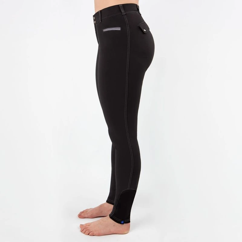 Irideon Kids' Camber Knee Patch Breeches - Black 3 Irideon Kids' Camber Knee Patch Breeches - Black - Image 3