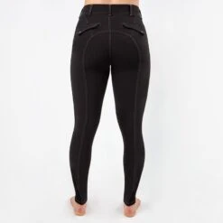 Irideon Kids' Camber Knee Patch Breeches - Black 7 Irideon Kids' Camber Knee Patch Breeches - Black -Equestrian Riding Clothing 404057 800 800