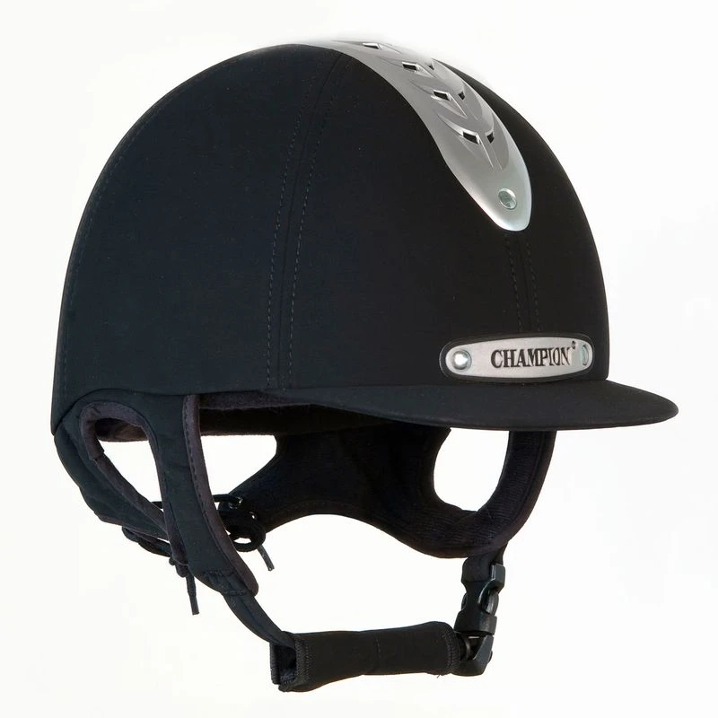 Champion Evolution Classic Helmet - Black/Silver 1 Champion Evolution Classic Helmet - Black/Silver