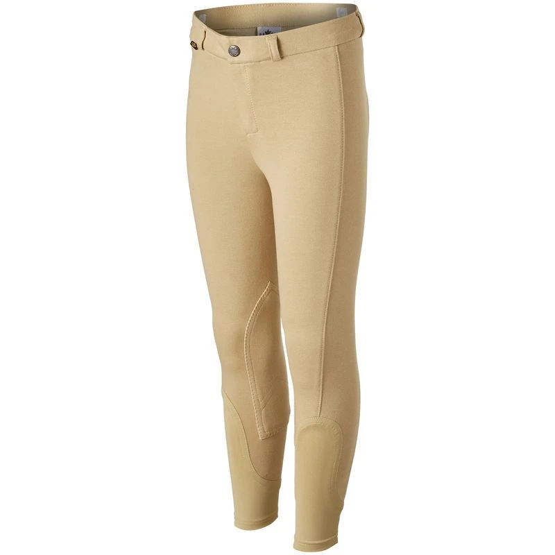 Saxon Kids' Adjustable Waist Breeches - Beige 1 Saxon Kids' Adjustable Waist Breeches - Beige