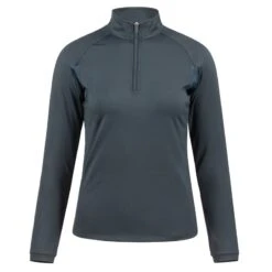Horze Women's Carolina Training Shirt - Navy Dark Blue -Equestrian Riding Clothing 415742 800 800