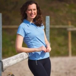 B Vertigo Women's Limited Edition Adelaide Functional Training Shirt - Cerulean Light Blue -Equestrian Riding Clothing 416190 800 800