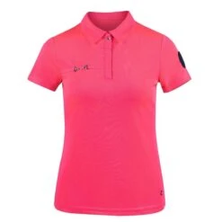 Horze Women's Denise Functional Polo Shirt - Pink -Equestrian Riding Clothing 416542 800 800