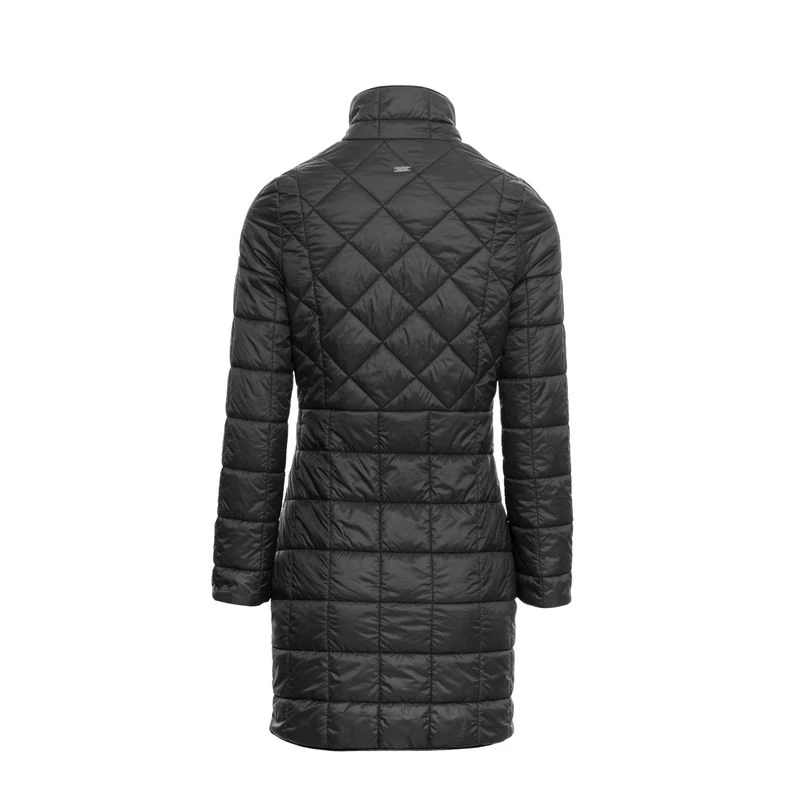 Alessandro Albanese Women's Insula Quilted Long Coat - Black 2 Alessandro Albanese Women's Insula Quilted Long Coat - Black - Image 2