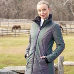 Ovation Women's Prisma Hi Vis Jacket - Rainbow Reflective -Equestrian Riding Clothing 423604 800 800