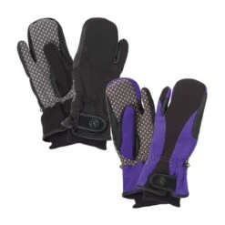 Ovation Vortex Winter Mitten - Black/Purple -Equestrian Riding Clothing 435915 800 800