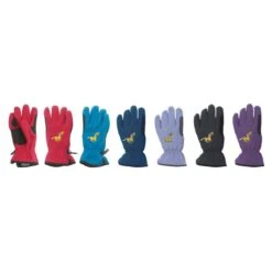 Equistar Kids' EquiStar Pony Fleece Glove - Petrol Blue