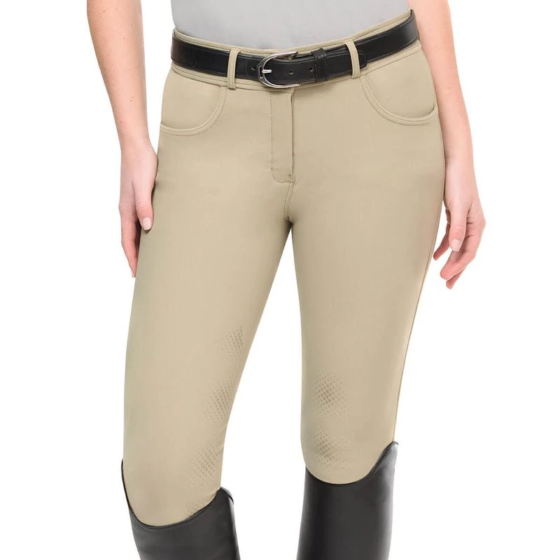 Ovation Women's Signature Bellissima II GripTec Knee Patch Breeches - Neutral Beige 2 Ovation Women's Signature Bellissima II GripTec Knee Patch Breeches - Neutral Beige - Image 2