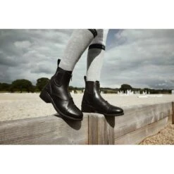 Dublin Women's Evolution Zip Front Paddock Boots - Black -Equestrian Riding Clothing 442872 800 800