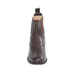 Dublin Women's Evolution Zip Front Paddock Boots - Brown -Equestrian Riding Clothing 443178 800 800