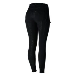 Horze Women's Limited Edition Ivy Full Seat Cargo Breeches - Black -Equestrian Riding Clothing 452374 800 800
