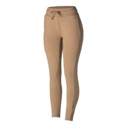 Horze Women's Sara Organic Cotton Tights - Chantarelle Beige -Equestrian Riding Clothing 452482 800 800