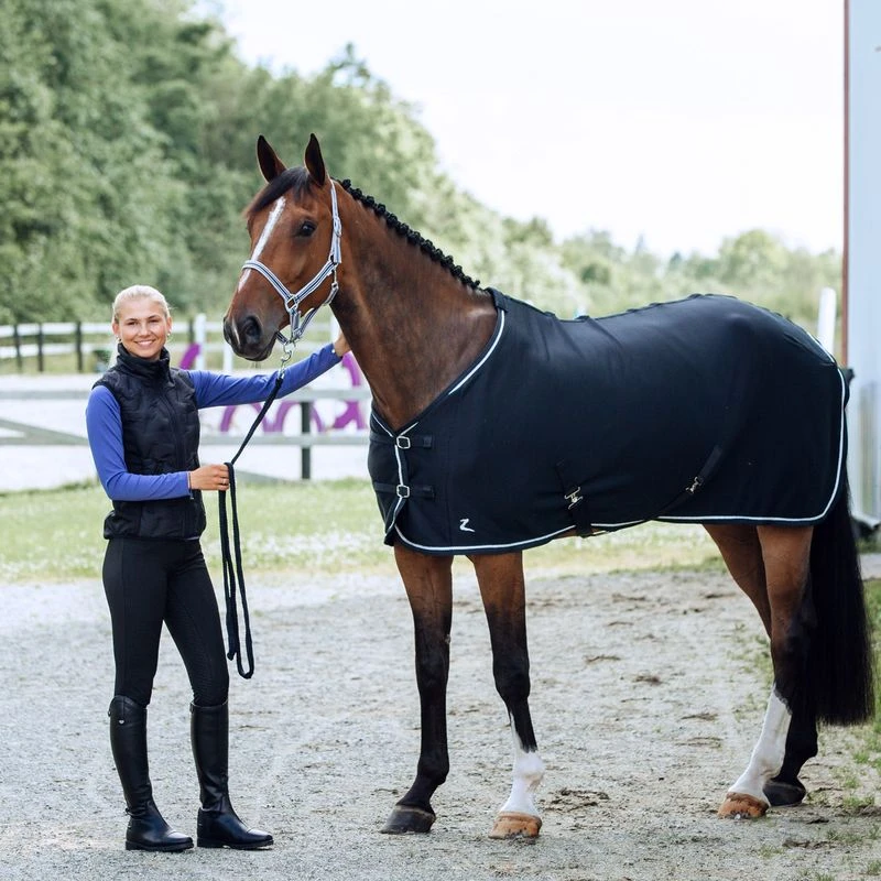 Horze Women's Sadie Silicone Full Seat Breeches - Black 3 Horze Women's Sadie Silicone Full Seat Breeches - Black - Image 3