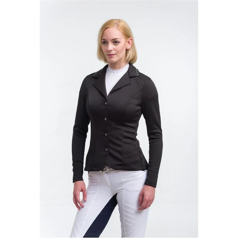 Cavalliera Women's Crystal Second Skin Show Jacket - Black 1 Cavalliera Women's Crystal Second Skin Show Jacket - Black