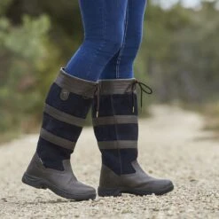 Dublin Women's River Boots III - Charcoal/Navy 4 Dublin Women's River Boots III - Charcoal/Navy -Equestrian Riding Clothing 458776 800 800