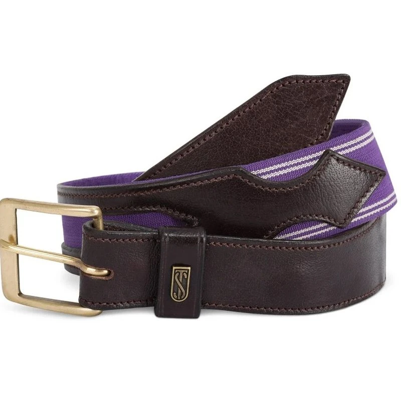 Tredstep Flex Belt - Havana Brown/Violet 1 Tredstep Flex Belt - Havana Brown/Violet