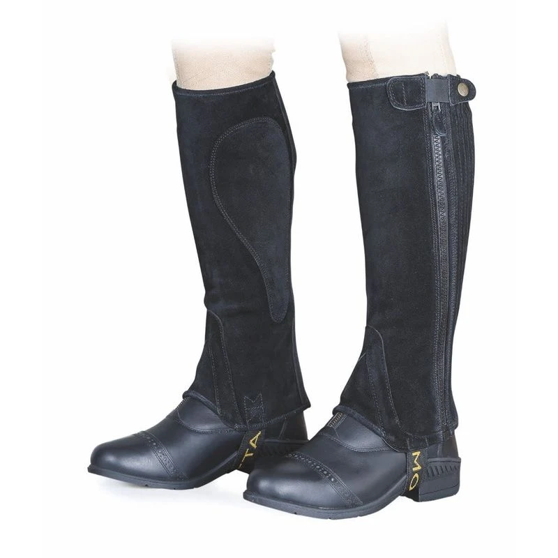 Shires Moretta Suede Half Chaps - Black 1 Shires Moretta Suede Half Chaps - Black