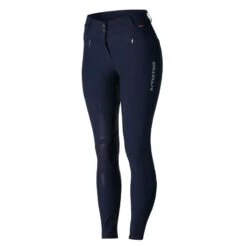 B Vertigo Women's Drea Silicone Full Seat Breeches - Dark Navy -Equestrian Riding Clothing 477257 800 800